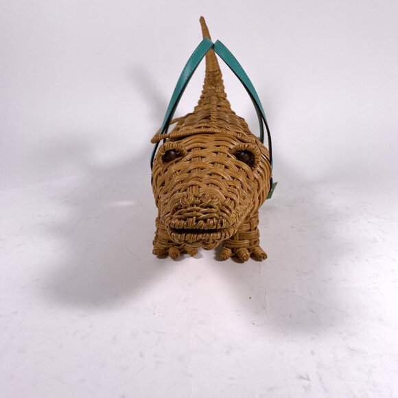 RARE KATE SPADE 'Swamped Wicker 3D Alligator' Bag - Picture 4 of 12